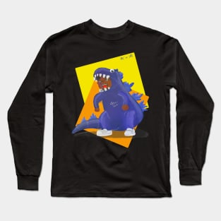 Always wanted to be a Dinossaur (no bg) Long Sleeve T-Shirt